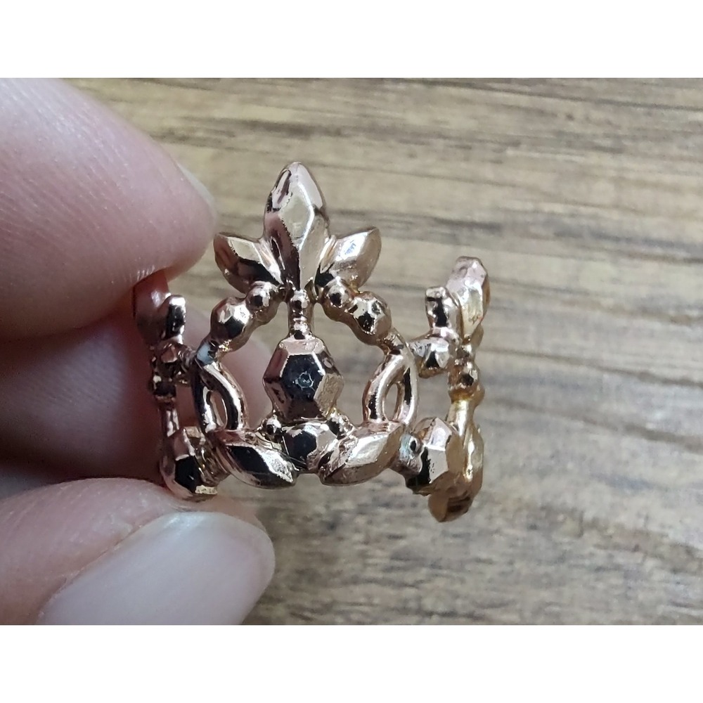 Vintage Tiara Crown Barbie Doll Mattel Rose Gold Replacement Z26